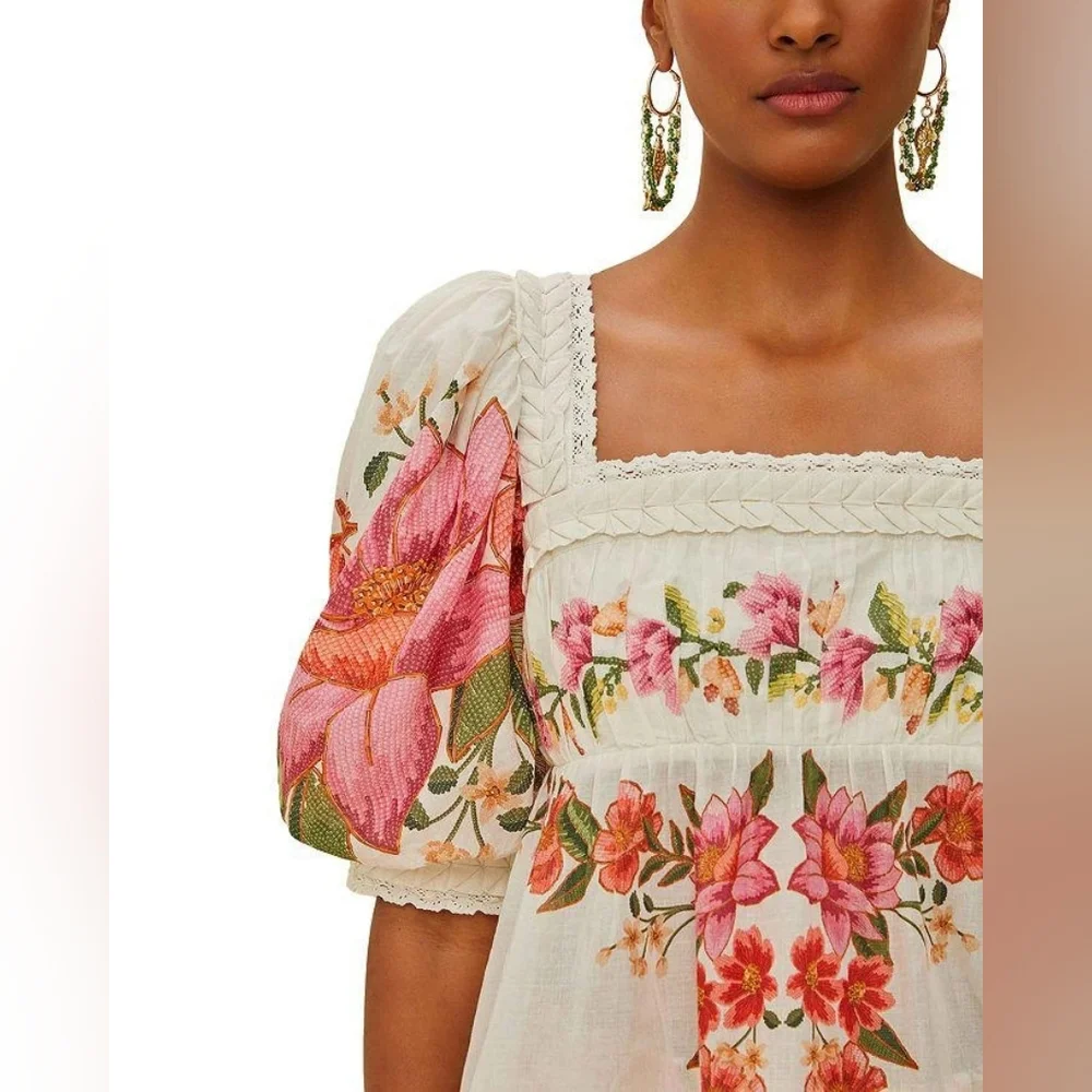 Farm Rio Fruit Linen Top - Picture 3 of 8